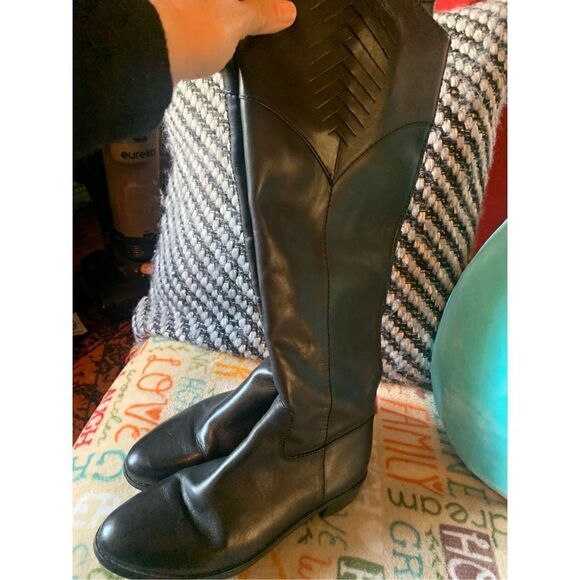 Tahari Black Rupert Riding Boots - Picture 1 of 9